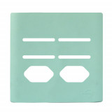 Placa p/ 4 Interruptores + 2 Tomadas 4x4 - Novara Siciliano 